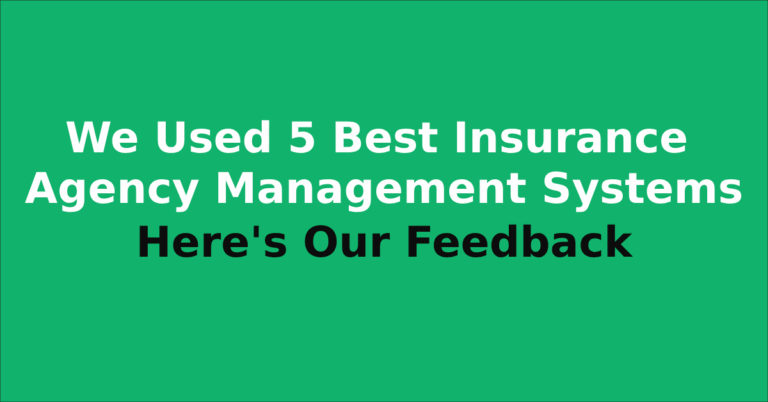 Best insurance agency management systems
