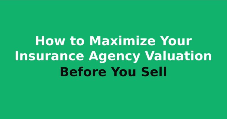 Insurance agency valuation